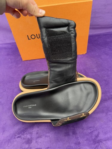 Louis Vuitton Women's Pool Pillow Comfort Mule Sandals Monogram Nylon Size 36 - Picture 15 of 24