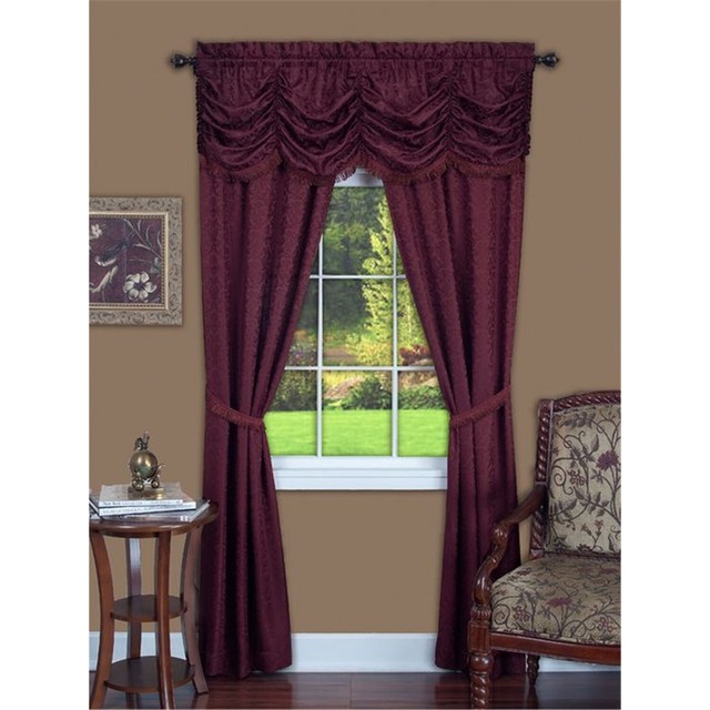 Achim Panache Window in a Bag 55 X 63 Burgundy PAPN63BU12 Window
