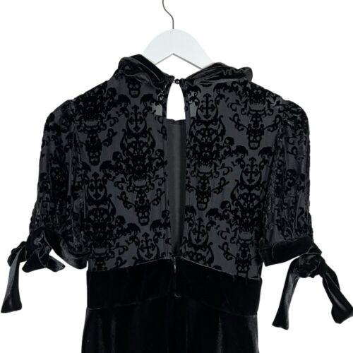 KILLSTAR Miss Furfur Black Velvet Dress Size Small - Picture 7 of 12