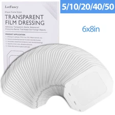 5-50x Transparent Film Dressing 6x8 Inch Waterproof Adhesive Wound Bandage Cover