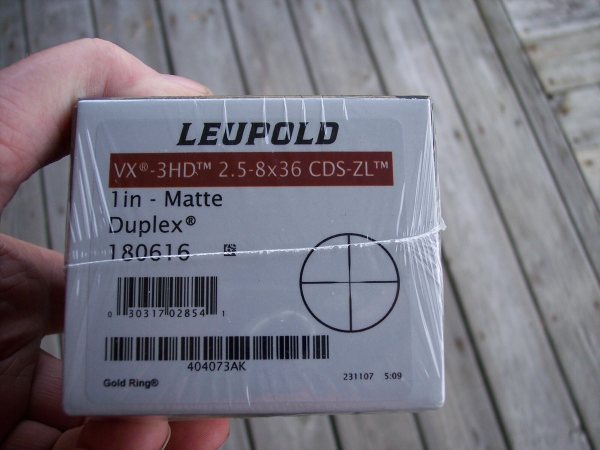 Leupold VX-3HD 2.5-8x36 CDS-ZL Rifle Scope **NIB** 180616 | eBay