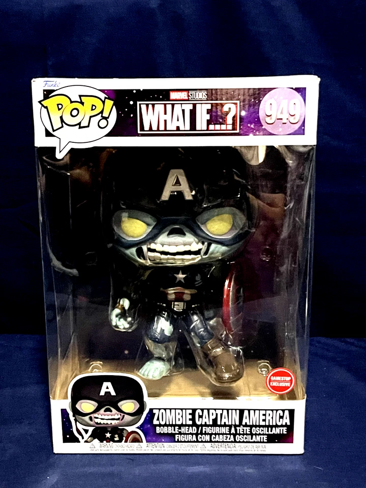 FIGURA DE ACCIÓN FUNKO POP MARVEL WHAT IF ZOMBIE CAPITÁN AMERICA #949 JUMBO 10" Foto 2 de 4