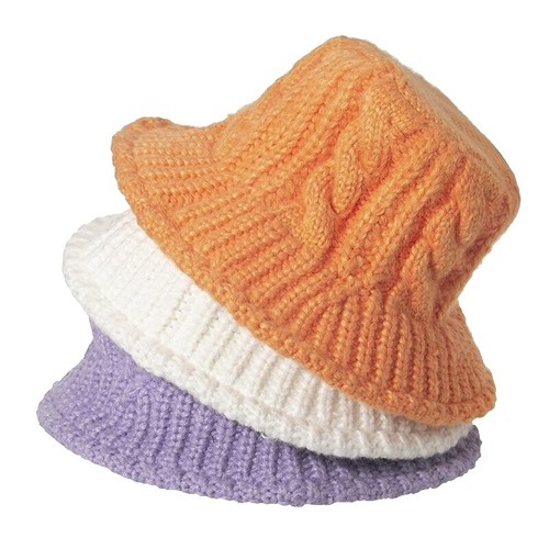 帽子 STUSSY 23AW BUCKET HAT CHECKER KNIT Stussy - Checker Knit Bucket Hat - Black | available at LCD