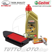 Tagliando KYMCO Agility 125 R16 2008-2016 Kit Olio Castrol 10W40 Filtro Candela