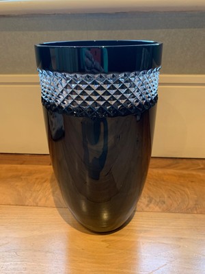 Waterford John Rocha Black Cut 12 Inch Vase New In Box Ebay