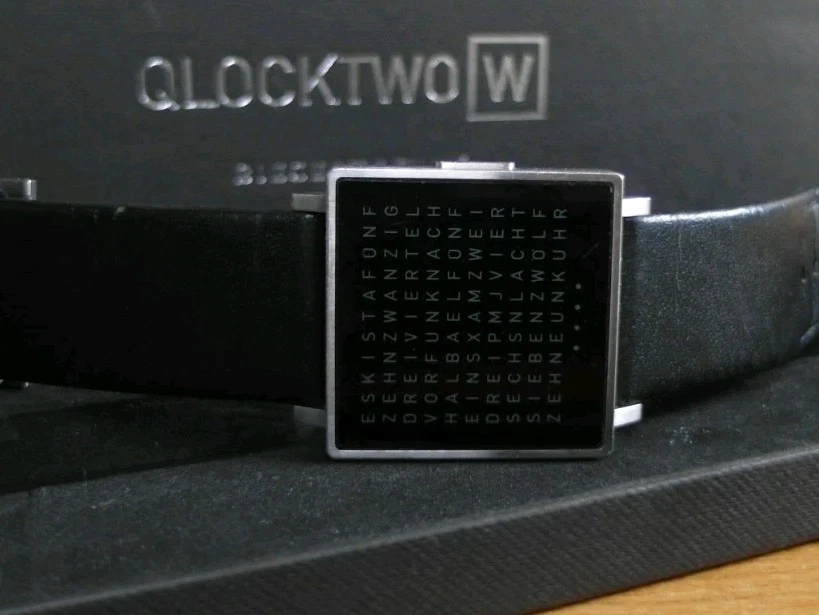 Biegert Funk QLOCKTWO W Armbanduhr - KULT TOP!  - Bild 4 von 4