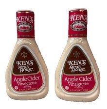 Ken's Steak House Apple Cider Vinaigrette Dressing 16 Oz Pack of 2
