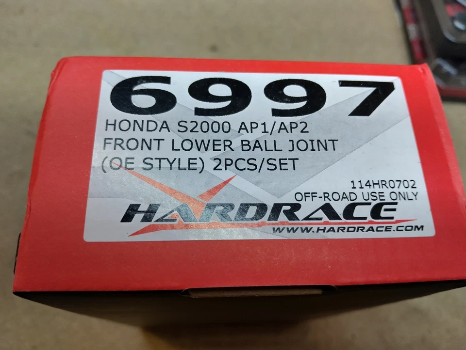 Rótulas inferiores delanteras Hardrace para Honda S2000 AP1/AP2 nuevas - Imagen 4 de 4