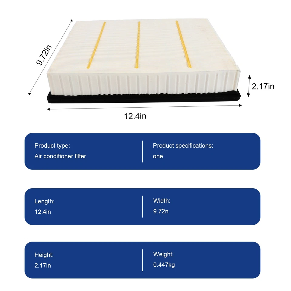 Filtro de aire Chevy Silverado 1500 2500 3500 2001 2002 2003 2004 2005 2006-2018 Foto 2 de 4