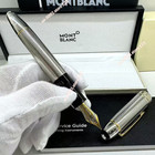 💥Bid Montblanc Meisterstück LeGrand Solitaire Silver Barley Fountain Pen Rare/ — photo 1