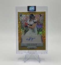 💥 Cade Stover ROOKIE GOLD AUTO 10/10💥 2024 Prizm Deca - Gold Shimmer Auto