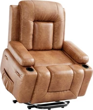 22" Power Lift Recliner Chair,Massage,Heat, Adjustable Reclining Chair,Ergonomic