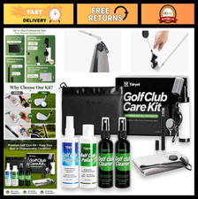 Golf Club Care Kit - Cleaner, Polish, Brush, Groove Sharpener, Grip Cleaner  To
