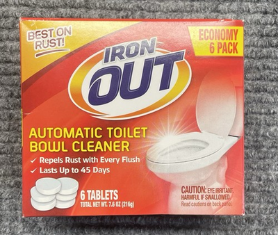 #ad #ad IRON OUT Automatic Toilet Bowl Cleaner Economy 6 Pack Of Tablets Best On Rust $13.99