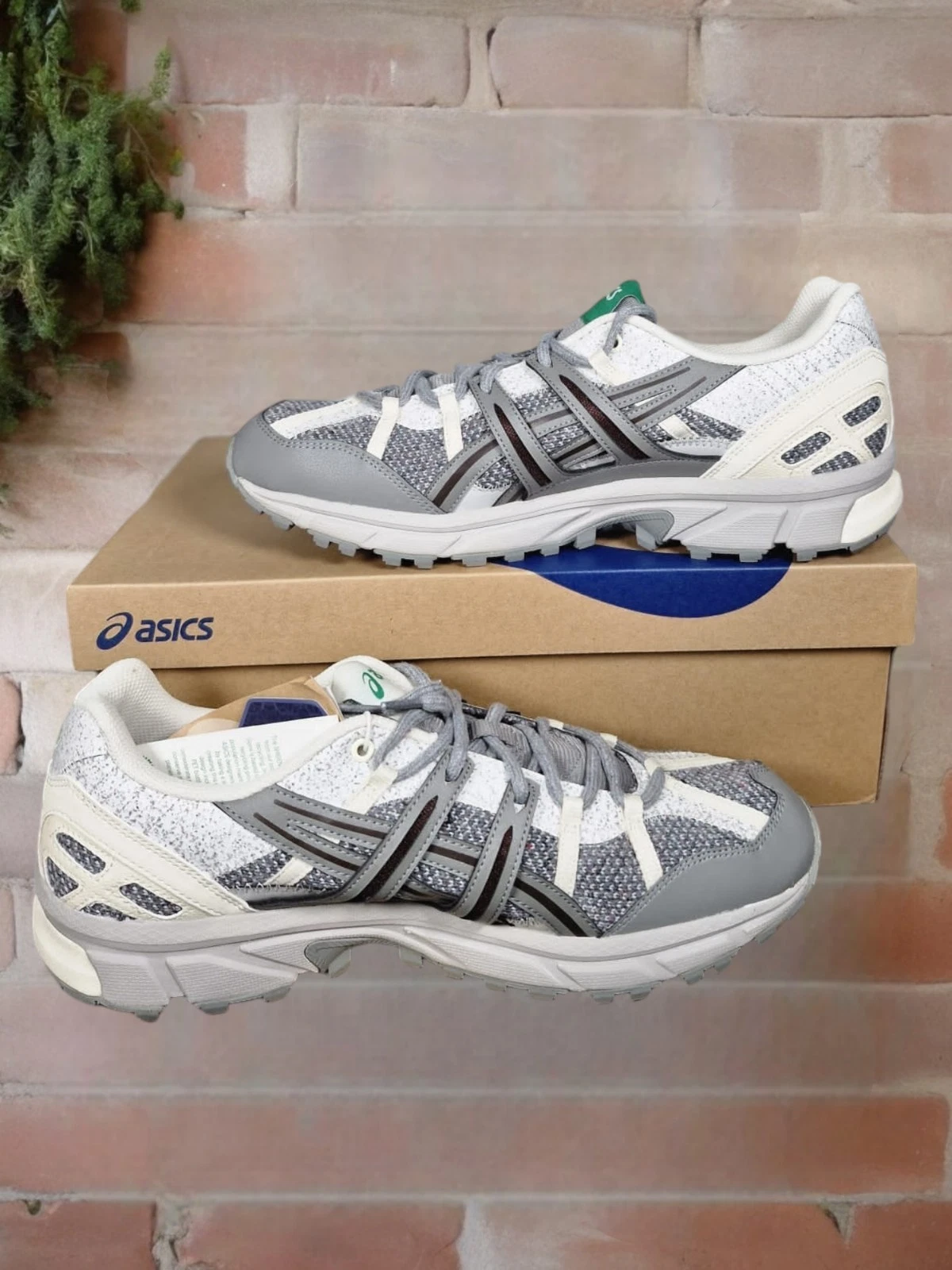 Asics Gel Sonoma 15 50 scarpe da ginnastica running uomo UK 12 grigio ostrica crema stile sportivo