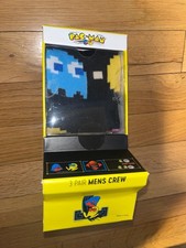 Pac-Man Crew Socks 3-Pack Arcade Box Package