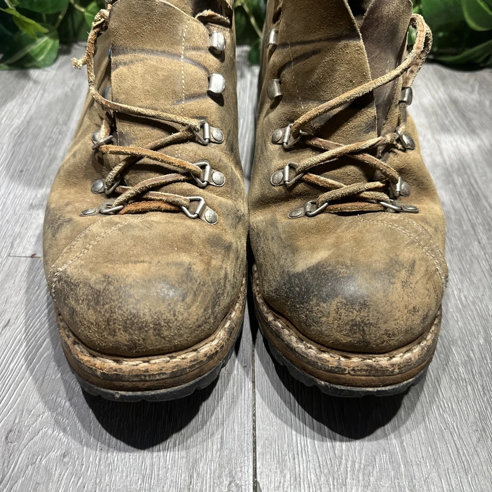 Botas de Senderismo de Montañismo Brevettata Montagna De Colección Hechas en Suiza Talla 12 Foto 4 de 4