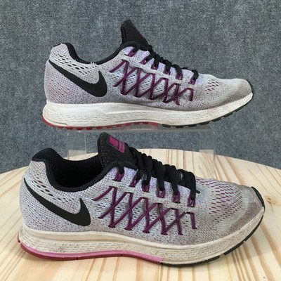 Nike  Air Zoom Pegasus 32 Shoes Womens 8.5 Running Sneakers 749344-405 Purple