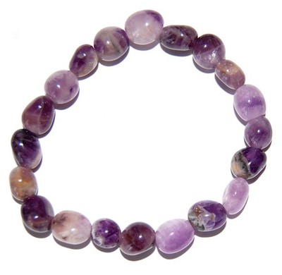 Edelstein-Armband Amethyst, Nuggets 10-12 mm