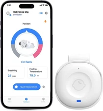 Babytone Smart Baby Monitor Breathing Rollover & Overheating Alarms - NEW