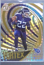 2022 Donruss Derrick Henry #VTX-9 Titans Vortex Galactic