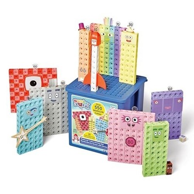 Numberblocks Heroes with Zeroes MathLink Cubes Activity Set