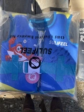 Sulifeel Kids Swim Vest 2-6 Years Old Blue Size Small 