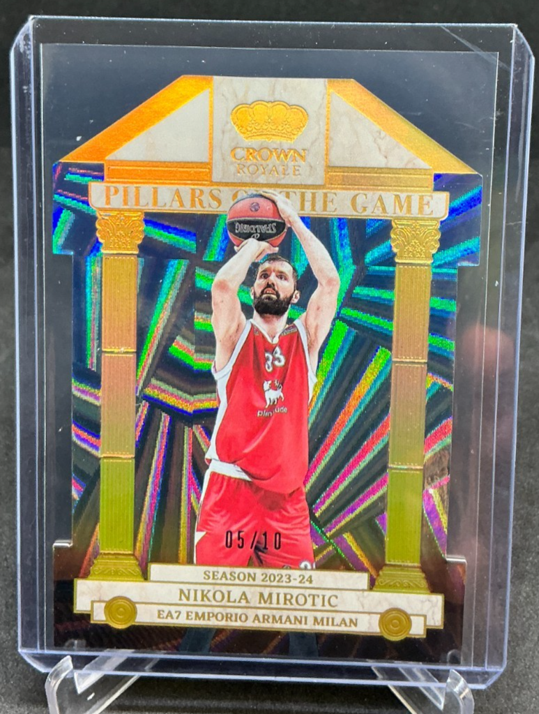 2023/24 Crown Royale Euroleague Pillars of the Game NIKOLA MIROTIC GOLD #05/10