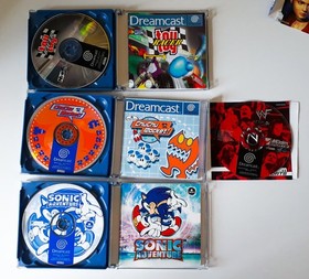 sega dreamcast games 4x pal bundle Sonic Toy Racer Chu Chu Rocket WWF +fancover