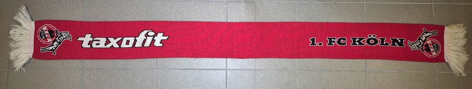 1. FC Köln Schal / Sponsor "TAXOFIT" / - Bild 1 von 1