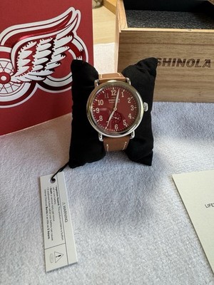 Shinola Detroit Red Wings 100 Year Anniversary Limited Edition Watch Limited 500