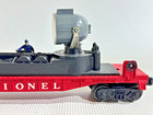 LIONEL VERY NICE 6822 DARK RED NIGHT CREW SEARCHLIGHT CAR W/ BLACK STRUCTURE LF — photo 3