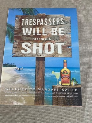 Trespassers Will Be Offered a Shot Margaritaville Magazine Ad 2001