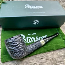 Peterson Jekyll & Hyde Rusticated Straight Billiard (106) Fishtail Pipe - New