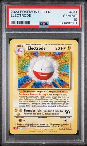 Electrode 011/034 CLC Classic Collection Charizard & HO-OH ex 2023  PSA 10