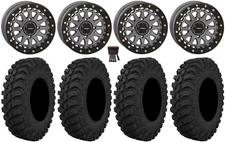 System 3 SB-6 15" Wheels Gm (6+1) 32" Crawler AT Tires Can-Am Defender