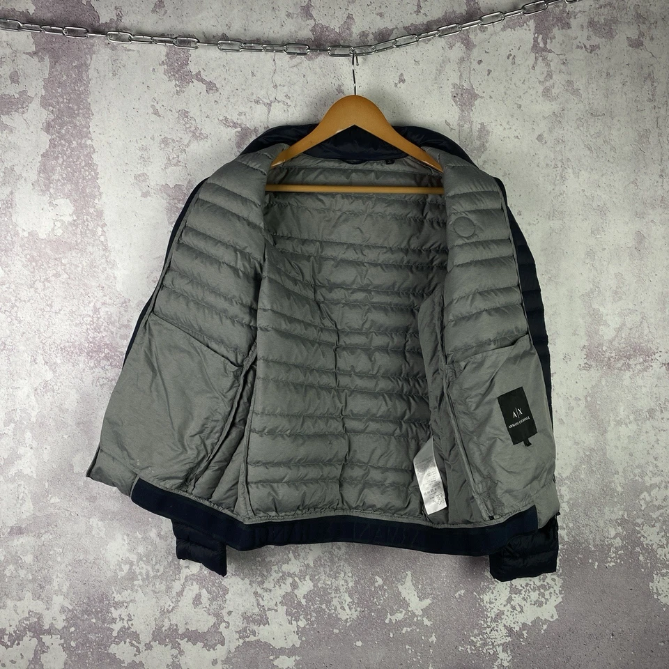 Vintage Armani Exchange Down Jacket EX Men’s Luxury Y2K Size L - Image 4 of 4