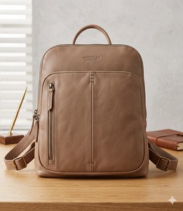 American Leather Co Cleveland Backpack (Hazelnut Smooth) NWT American Leather Co. Cleveland Backpack - Macy main image 3