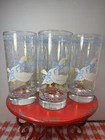 VTG. Anchor Hocking Goose Duck Tumblers Drinking Glasses Farm Cottage Set of 5