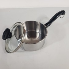 Farberware 1 Qt SS Impact Bonded Saucepan w Glass Lid & Insulated Handle