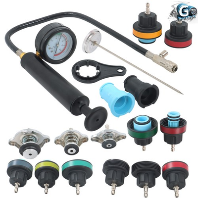 #ad Pressure Tester Kit Water Tank Leak Adapter Set 18pcs Radiator Cooling System $37.21