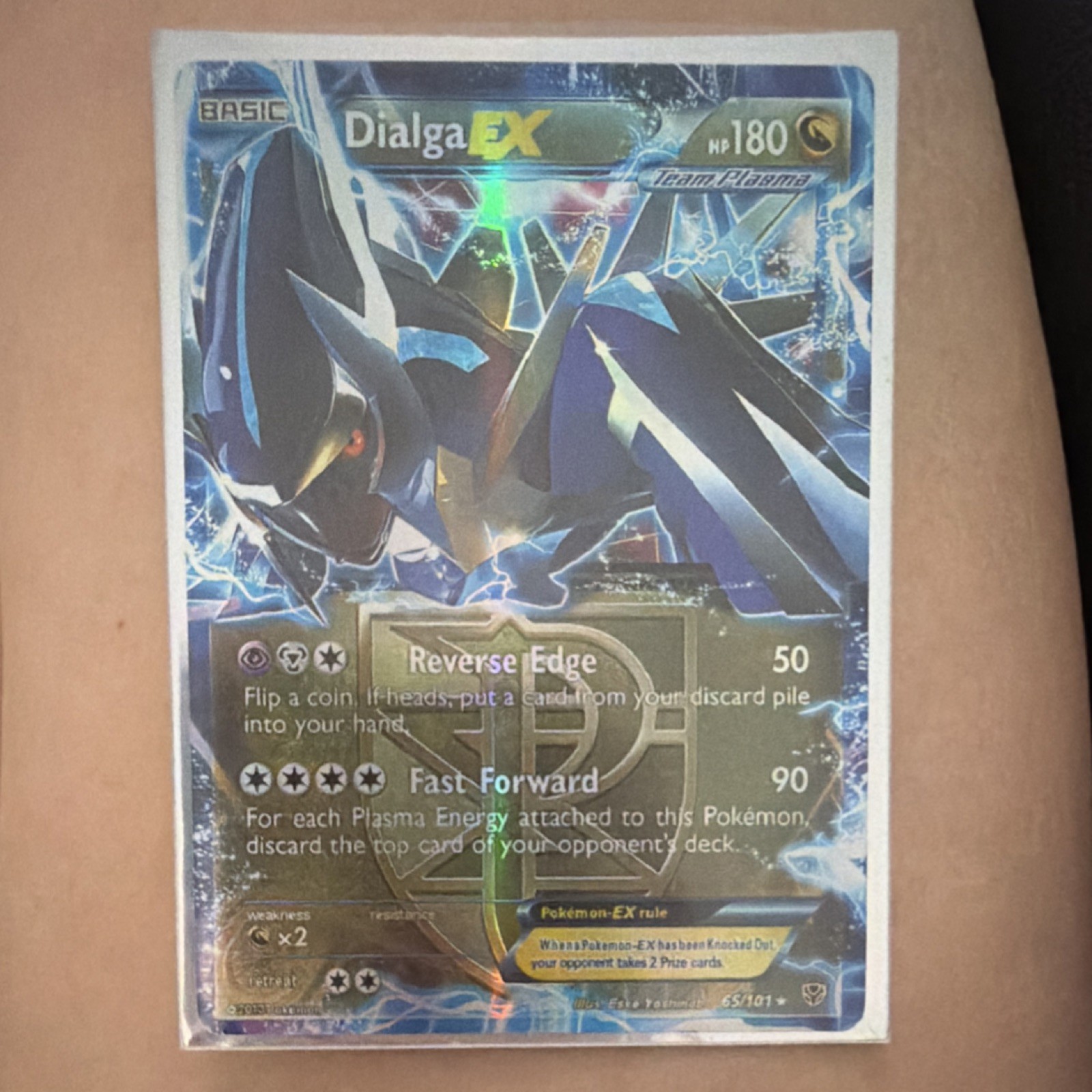 Dialga EX Team Plasma 65/101 Plasma Blast Ultra Rare Holo Pokémon Card