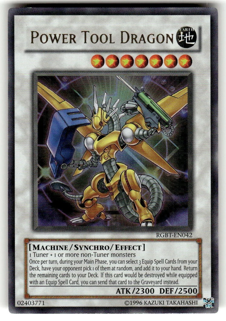 Power Tool Dragon Yu-Gi-Oh! TCG Individual Trading Card Games for