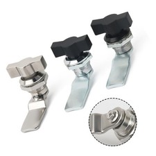 Secure your valuables with this keyless cabinet door lock in black or silver