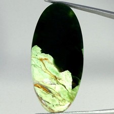 39.00Cts 100 Natural Chrome Chalcedony Oval Cabochon Gemstone 20X43X6MM