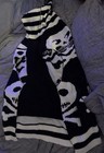 Dog Sweater XXL Black White Skulls Hyde Eek Pet Costume New! — photo 2