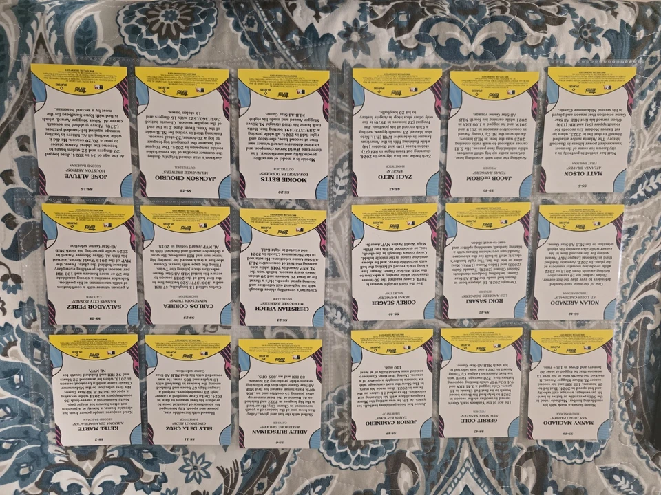 Topps 2025 Series 2 Baseball Summer Superstars Insert 18 Card Lot NO DUPES! - Image 2 of 2