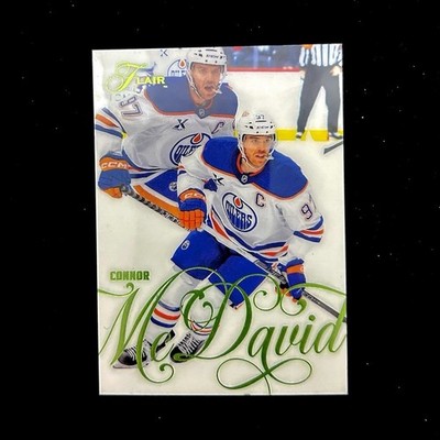 #’d  348/349💥 2025-26 Upper Deck Flair #47 Connor McDavid Forecheck (green SP)
