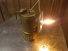 Working justrite Miner's Carbide Lamp apocalyptic caving camping hunting 9