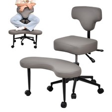 Meditation Chair Cross Legged ADHD Office Chair with Wheels Ergonomic